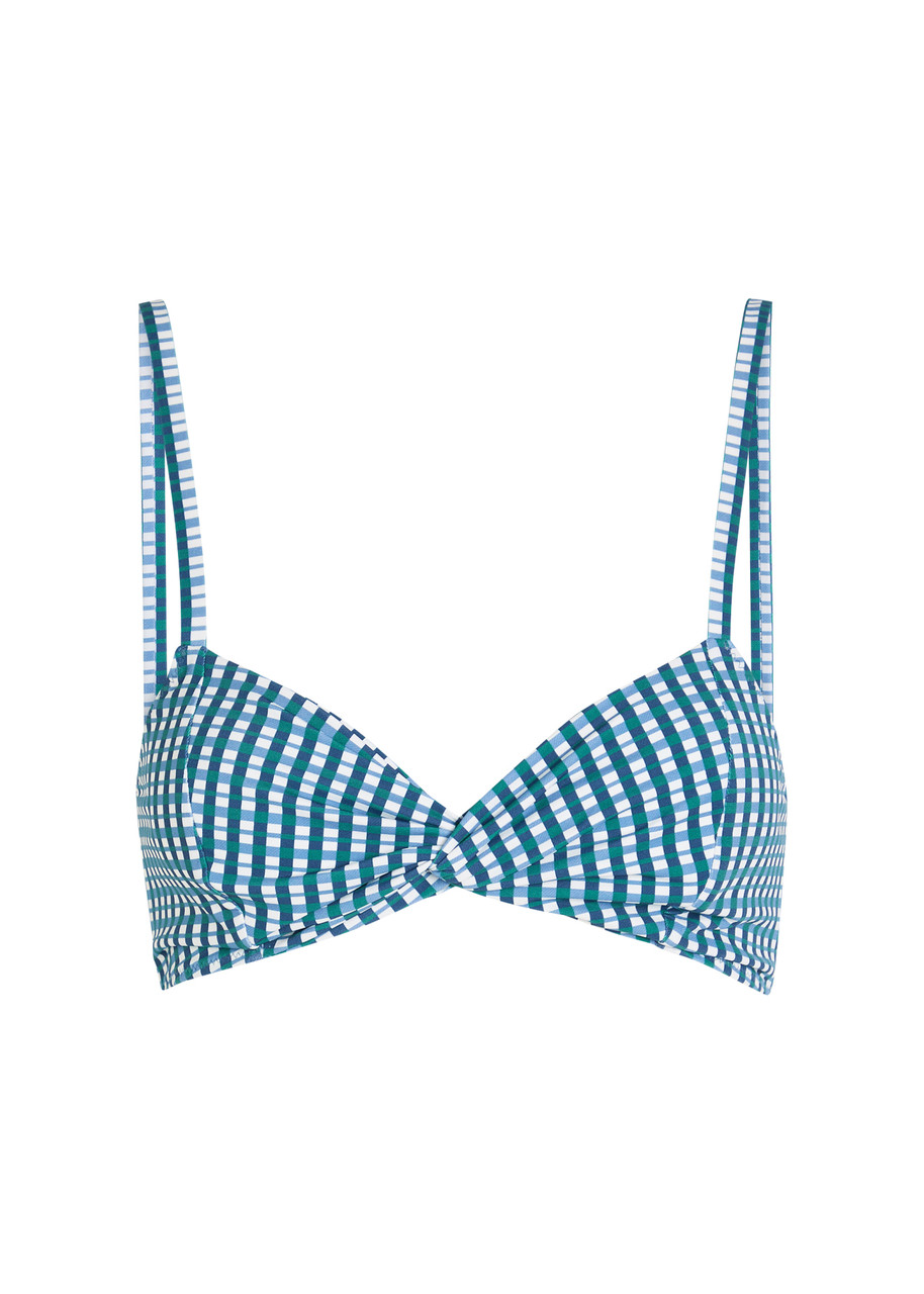 Nounou Missy Gingham Bikini top - Blue - S - S