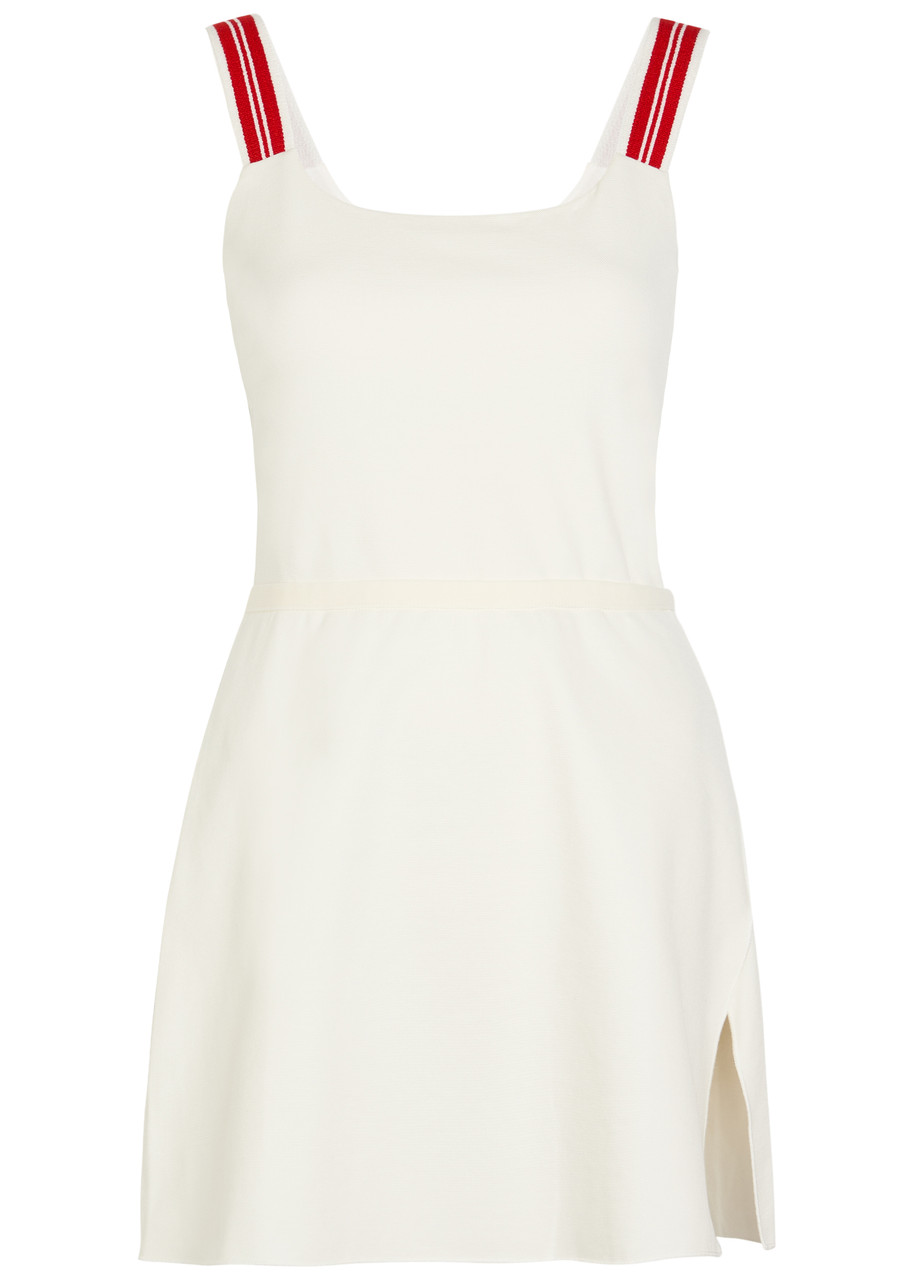 Spence Court Piqu Ponte Mini Dress - White - S - S