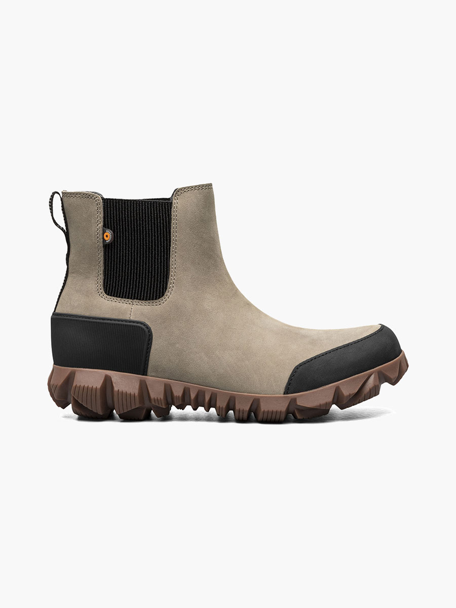Bogs Boots Arcata Urban Leather Chelsea Women's Winter Boots Taupe Size