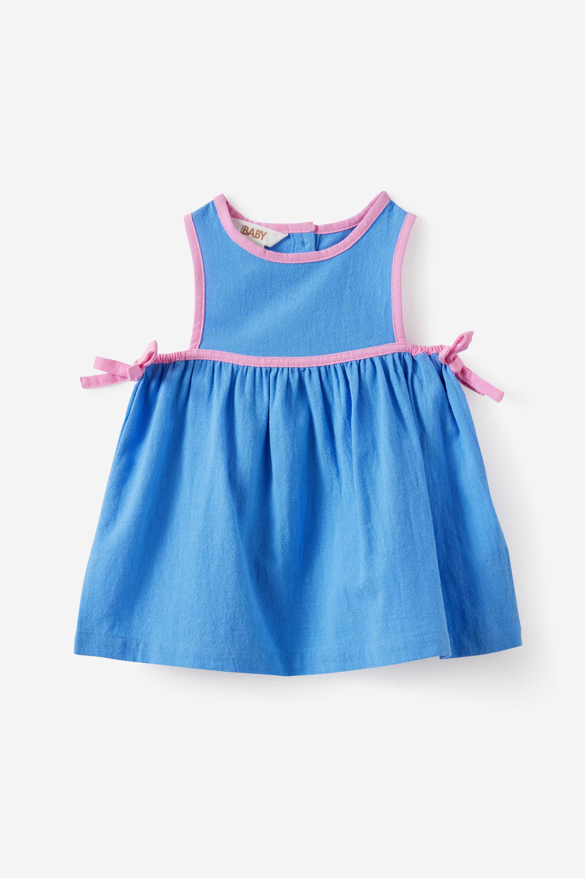 Cotton On Kids - Ellie Woven Dress - Blue bonnet