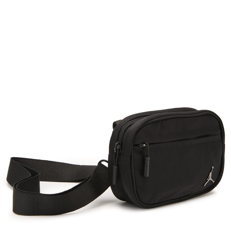 Jordan Alpha Camera Crossbody Bag Shoes Black - Size . OT