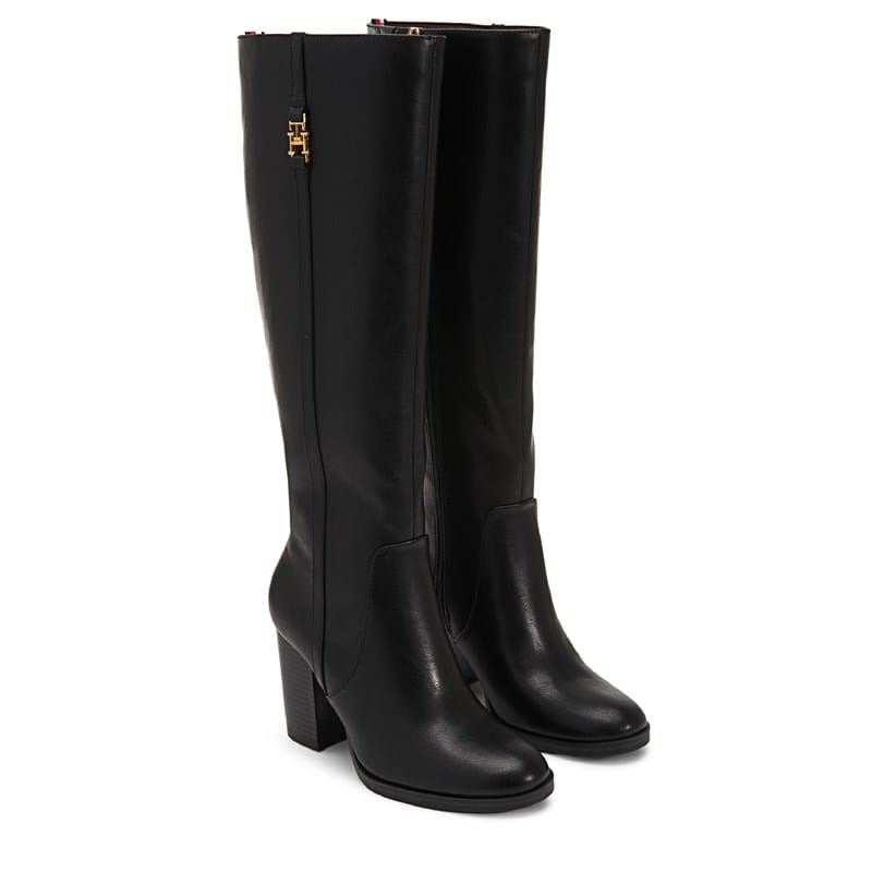 Tommy Hilfiger Women's Ursy Knee High Dress Boots Black - Size .