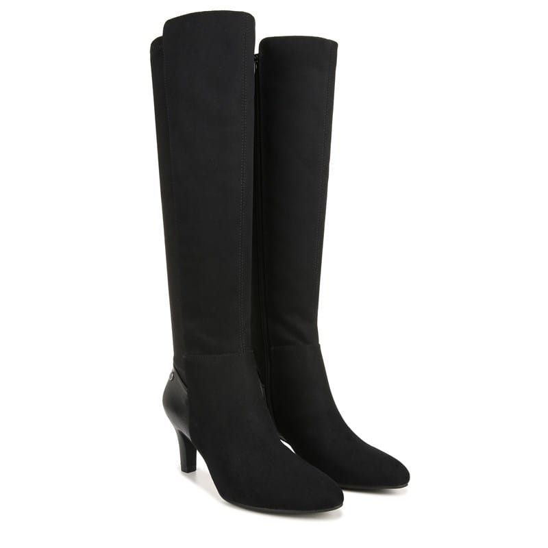 Lifestride Women's Gracie Knee High Dress Boots Black - Size .
