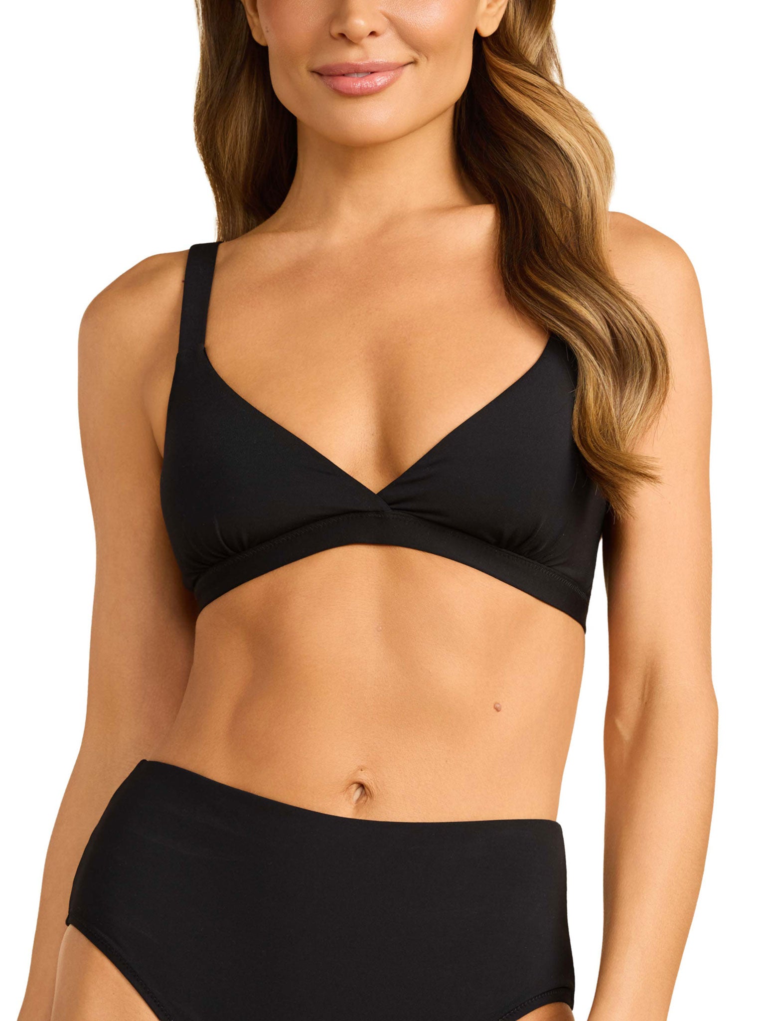Hanky Panky Women's Swim Triangle Bralette Top - Black