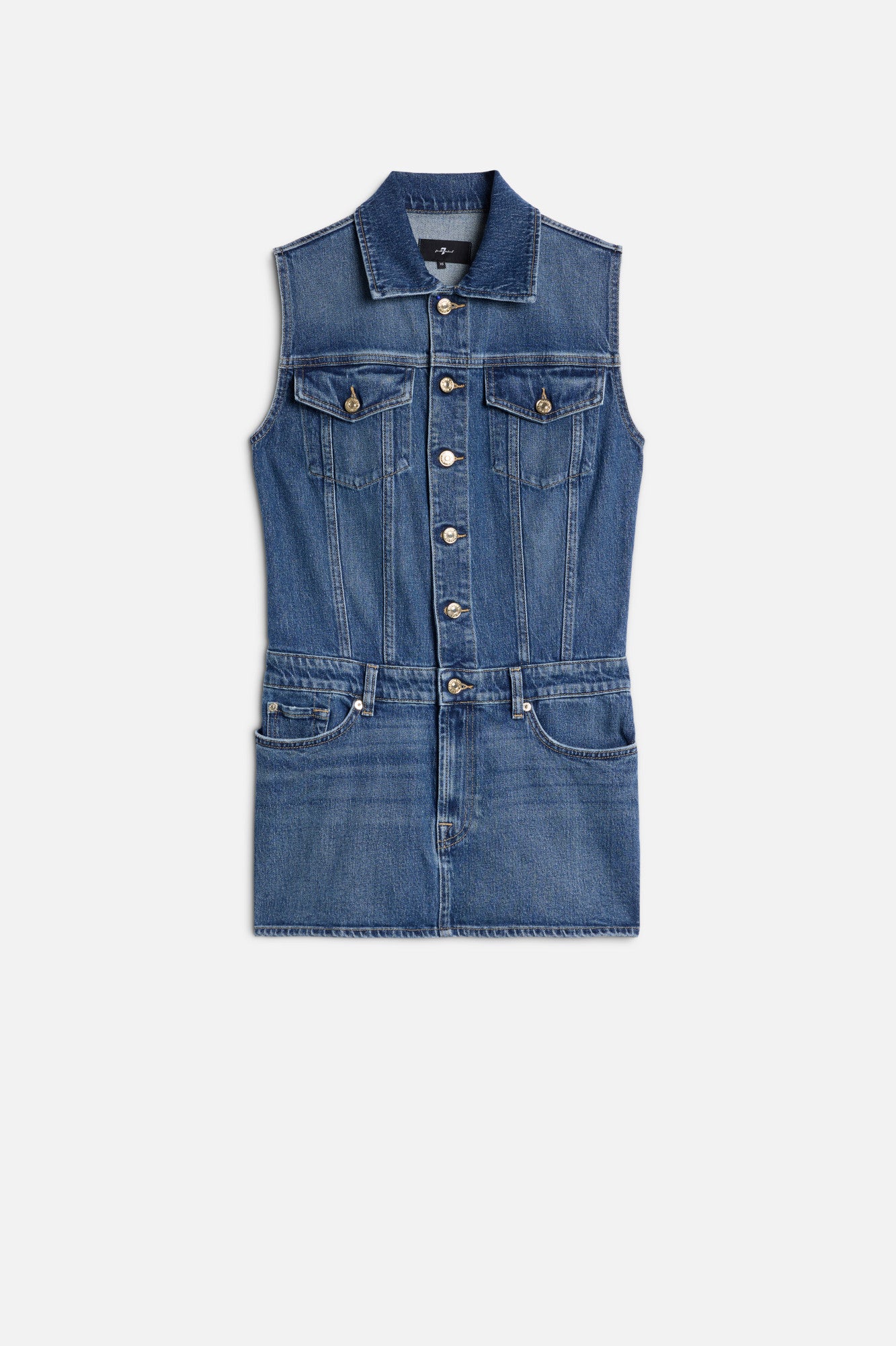 DARTED MINI DRESS