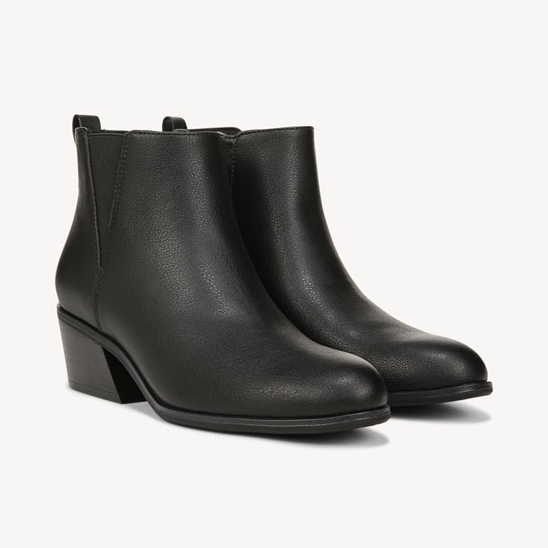 Dr. Scholl's Women's Lacey Ankle Bootie Boots Black Faux Leather DRSCH . W
