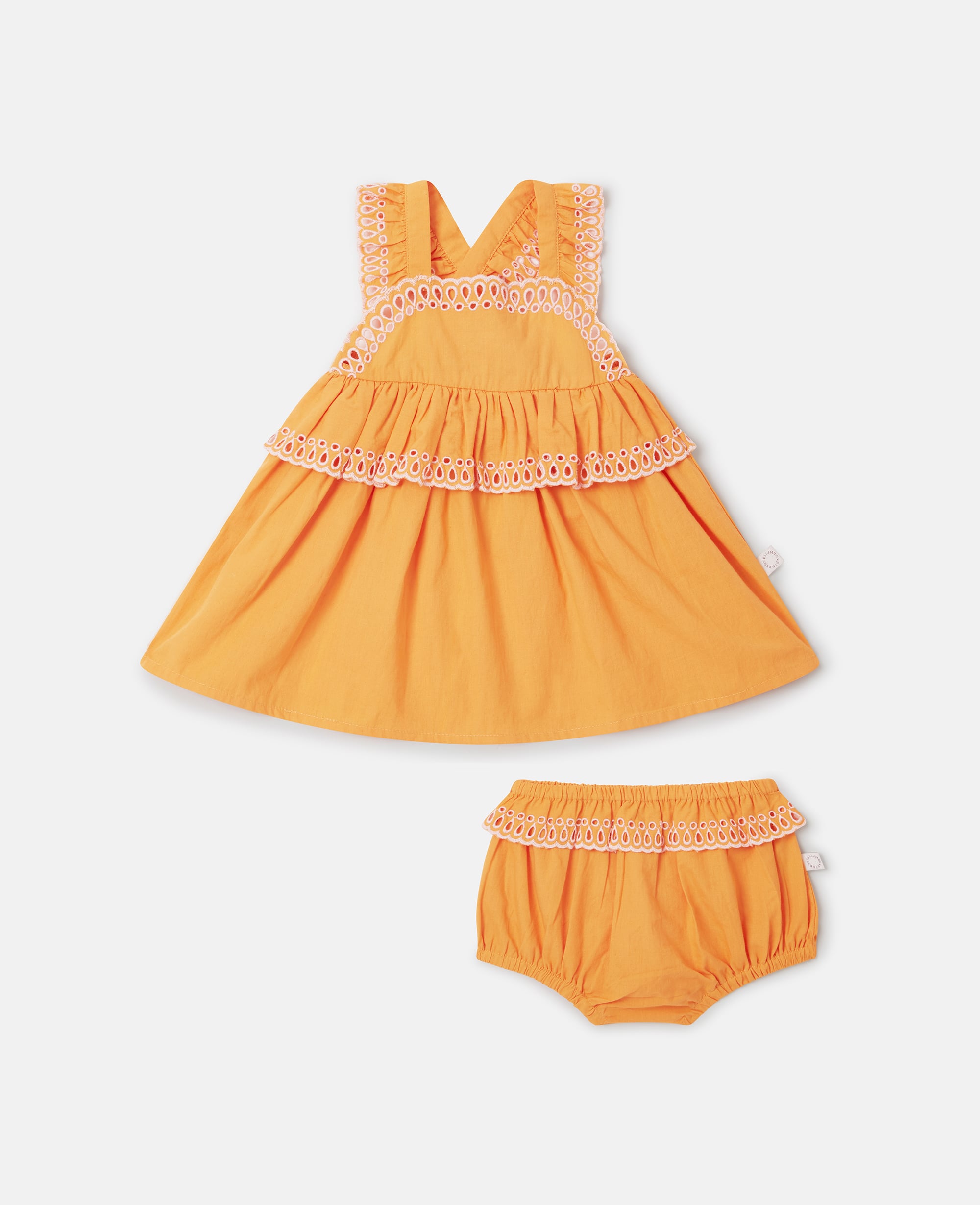 Stella McCartney - Popeline Dress and Bloomers Set, Woman, Orange