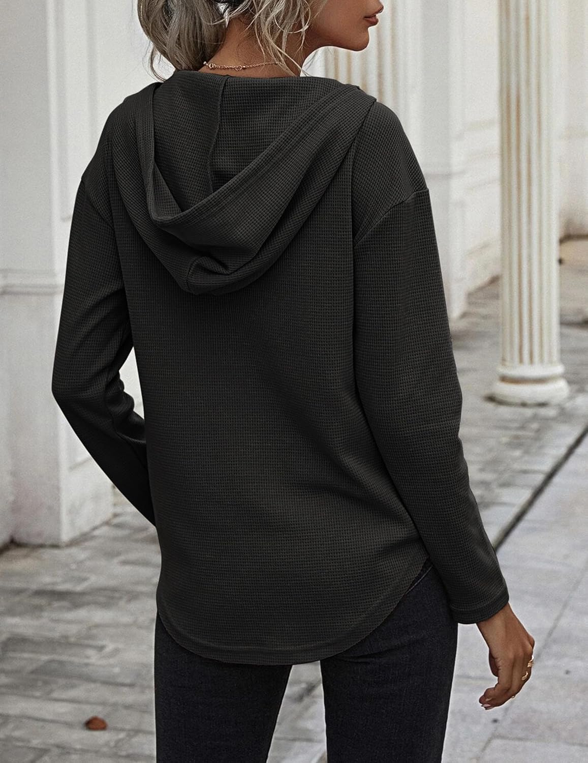 Zeagoo Women's Hoodie Long Sleeve V Neck Pullover Tops