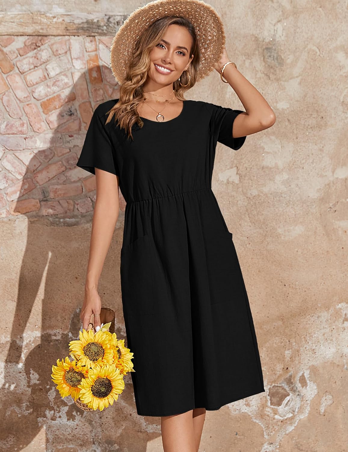 Zeagoo Summer Dress Women's Linen Dresses