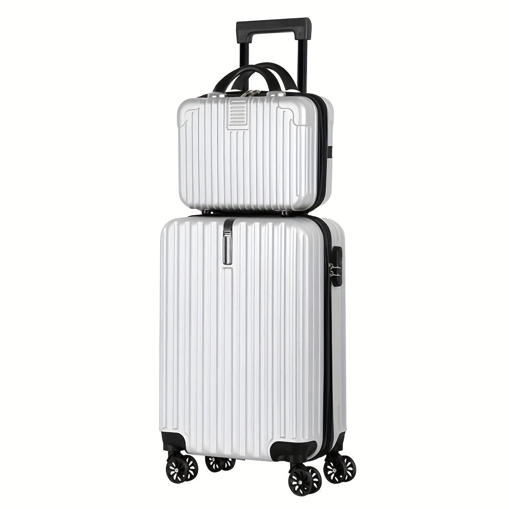 -Piece Spinner Luggage Set ” Carry-On & ” Crossbody Handbag