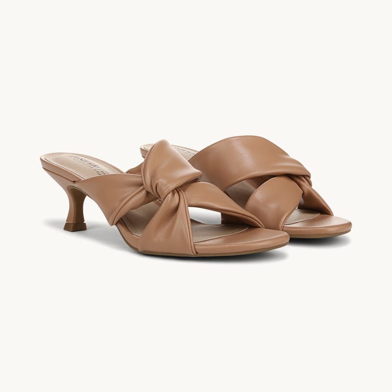 LifeStride Shoes Nori Dress Sandal Sienna Tan Faux Leather Fabric . W