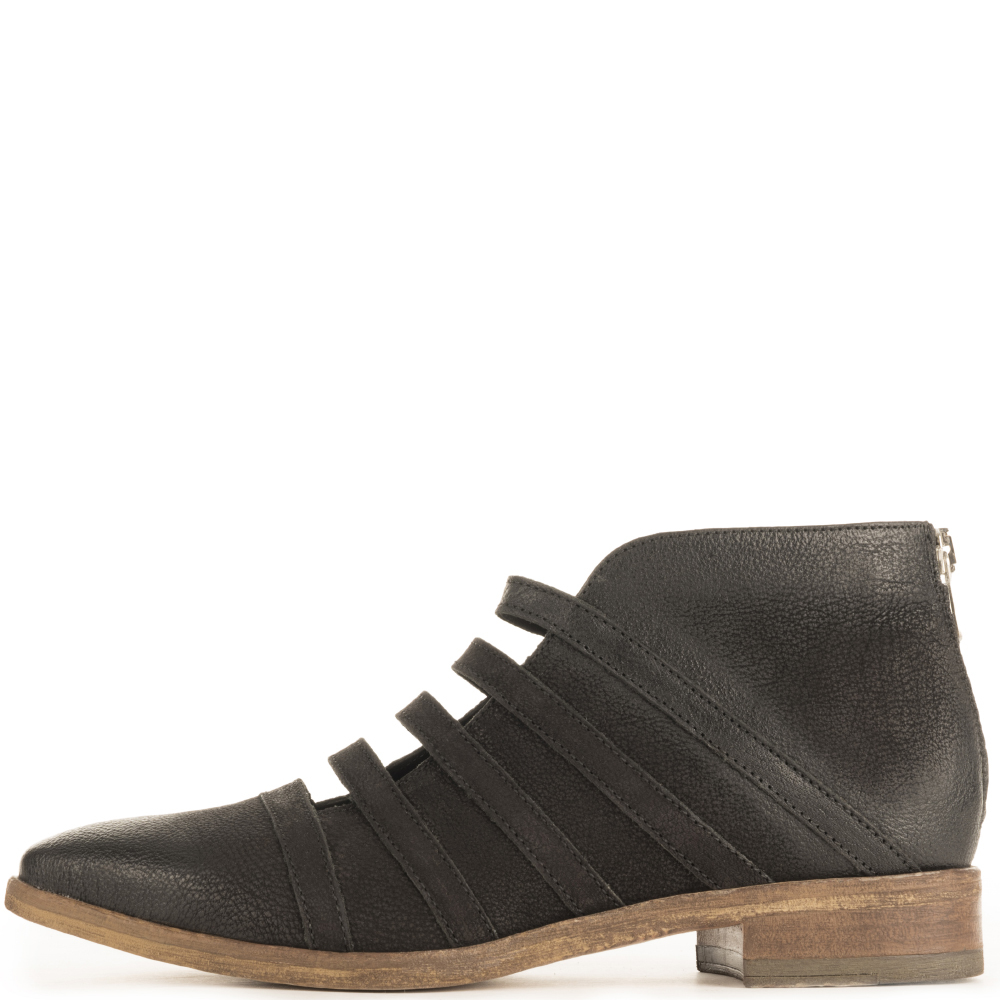 Women Free People Swept Away Black Ankle Booties Black Boots Black
