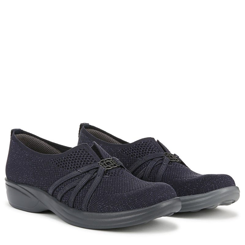 Lifestride Women's Niche Slip On Shoes Navy Blazer Knit Fabric - Size .