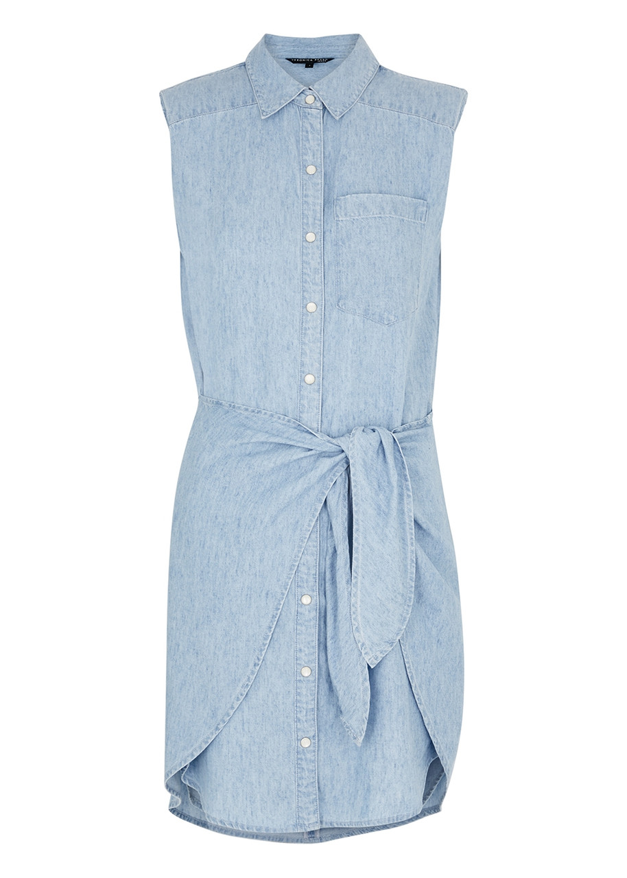 Veronica Beard Allison Blue Chambray Dress