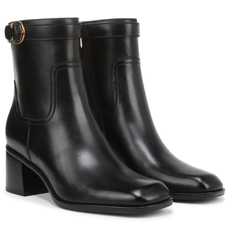 Naturalizer Women's Icy Ankle Boots Black Leather - Size . W