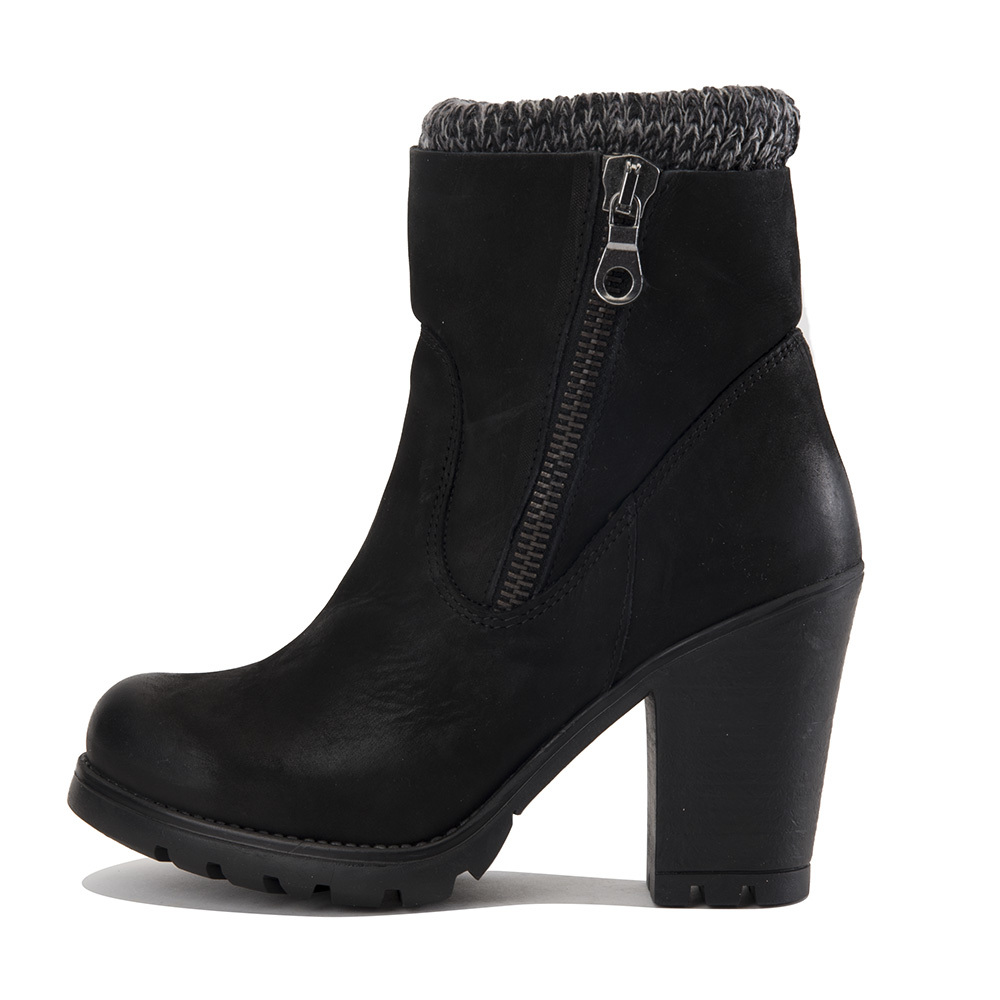 Women Women's Sweaterr Ankle Boot Black Boots . Black