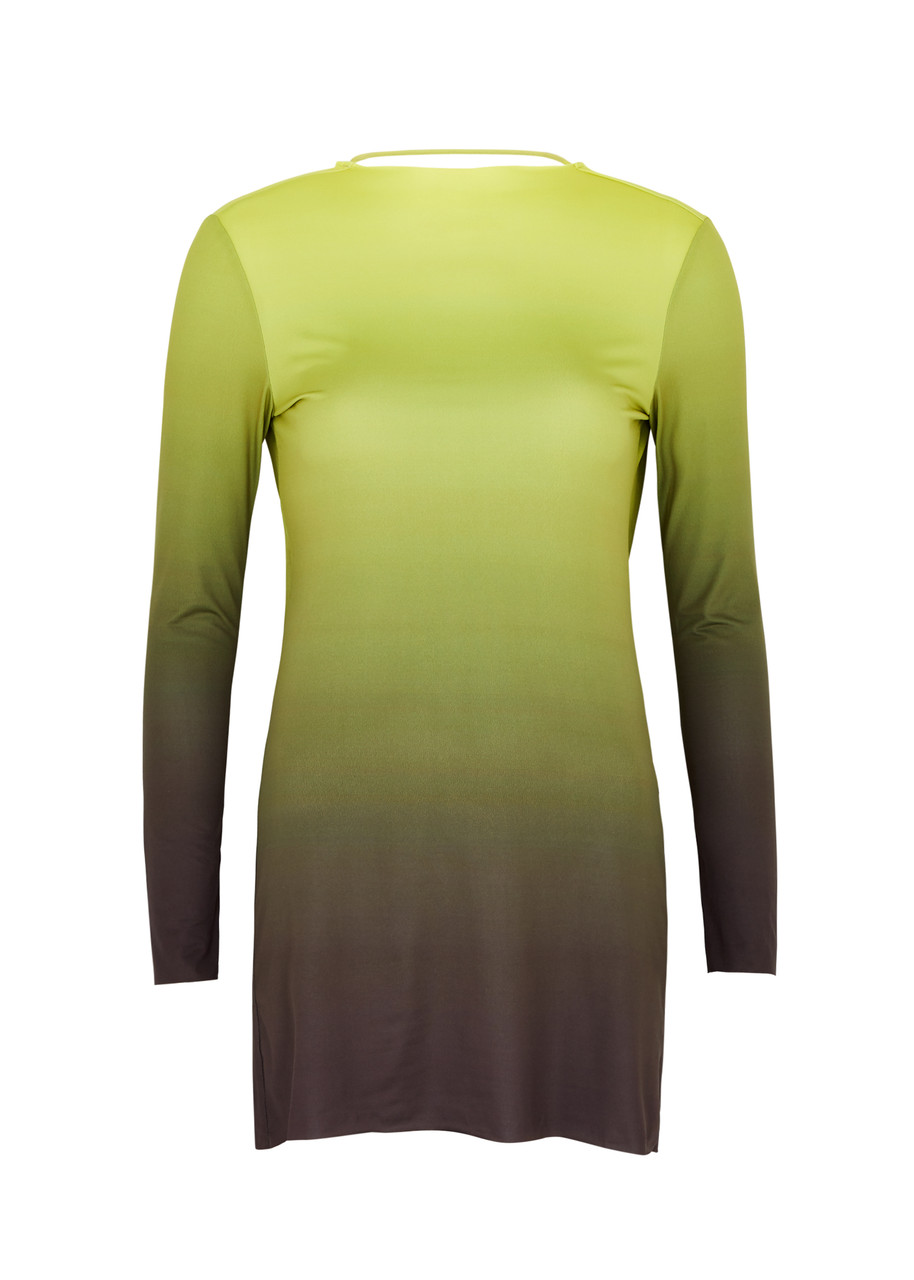 Gimaguas Alba Ombr Jersey Mini Dress - Green