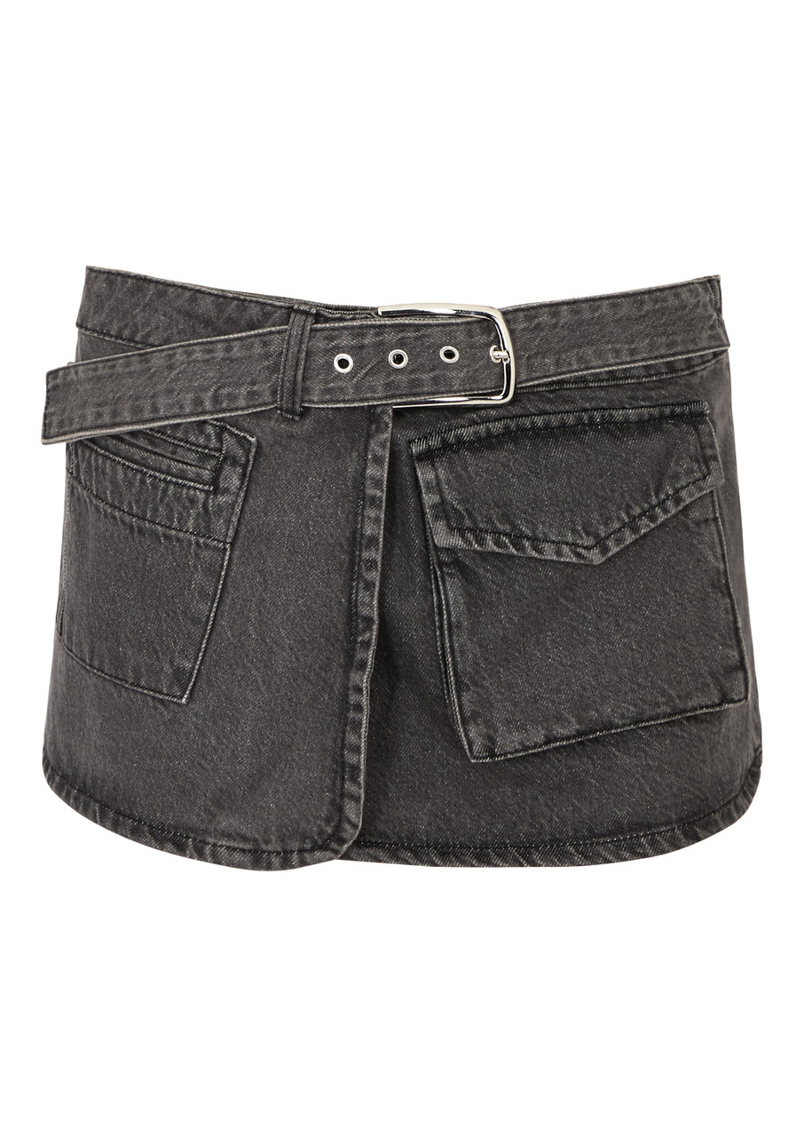 Gimaguas Diana Denim Mini Skirt - Grey - S