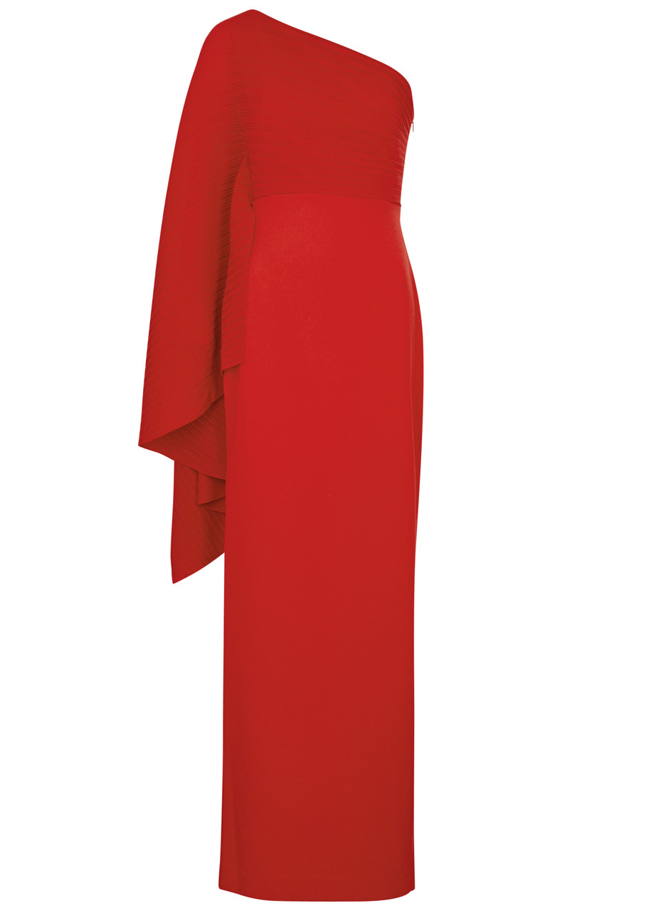 Solace London Lillia One-shoulder Maxi Dress - Red -