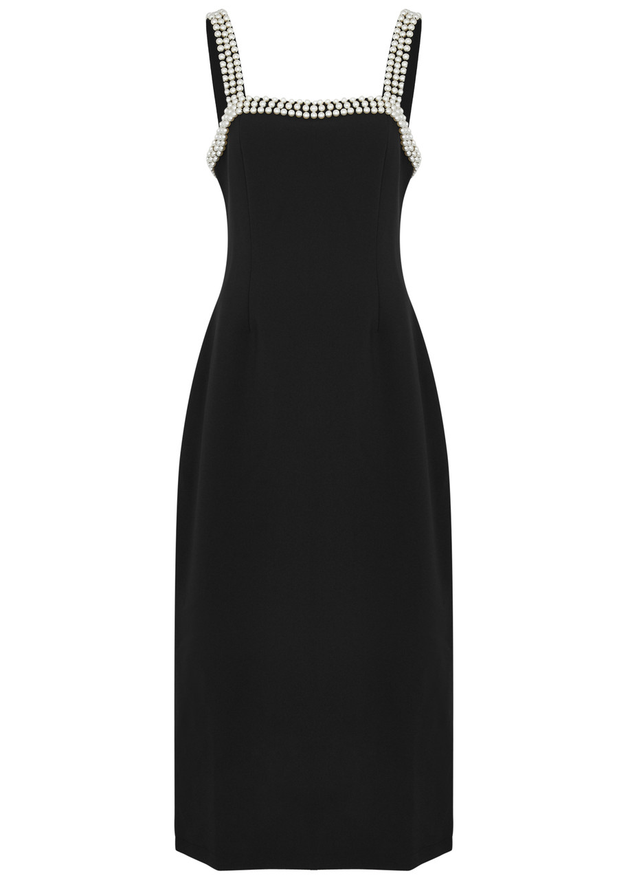 Odd Muse Ultimate Muse Embellished Stretch-crepe Midi Dress - Black - L L