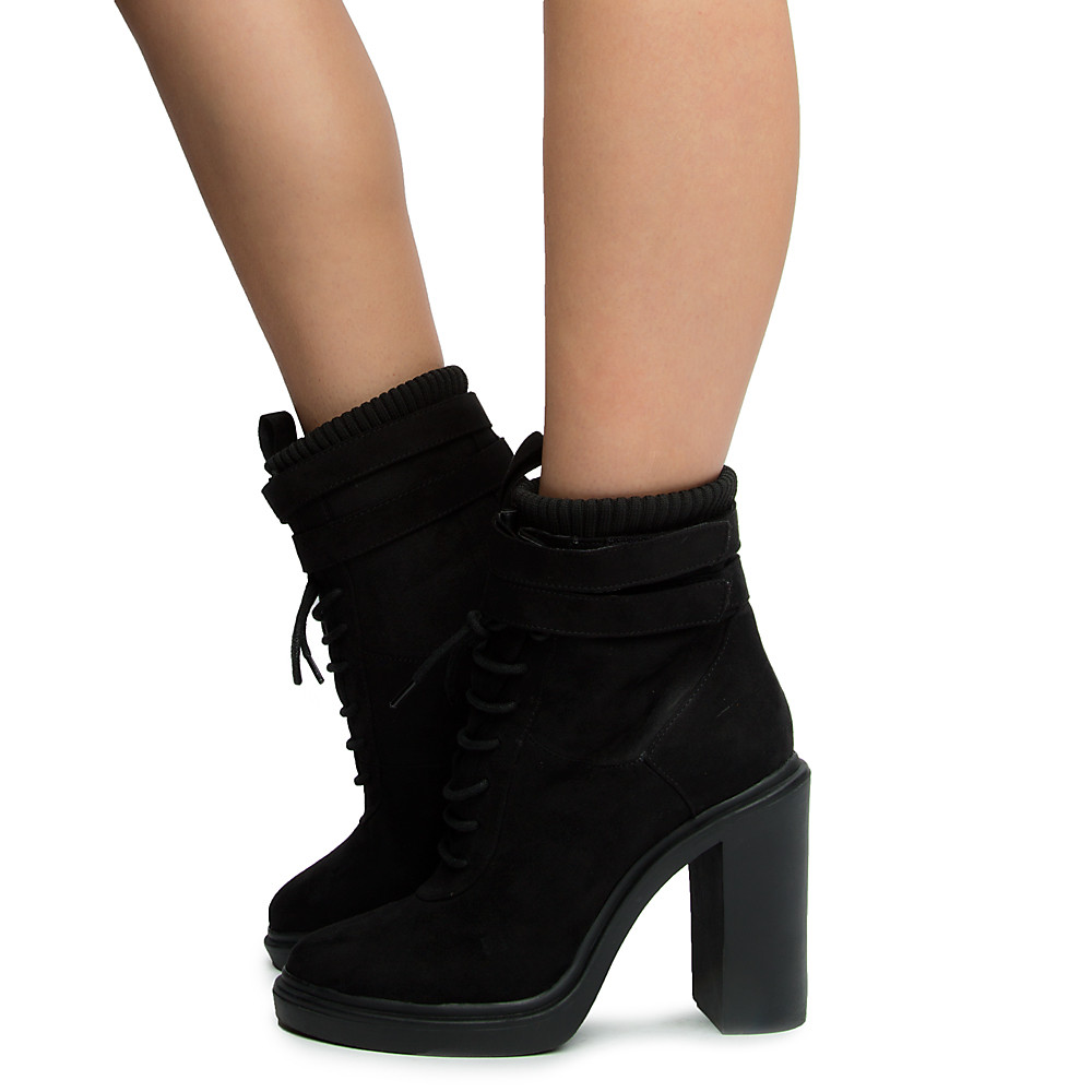 Women Modelo- Ankle Boots BLACK BLACK Boots BLACK