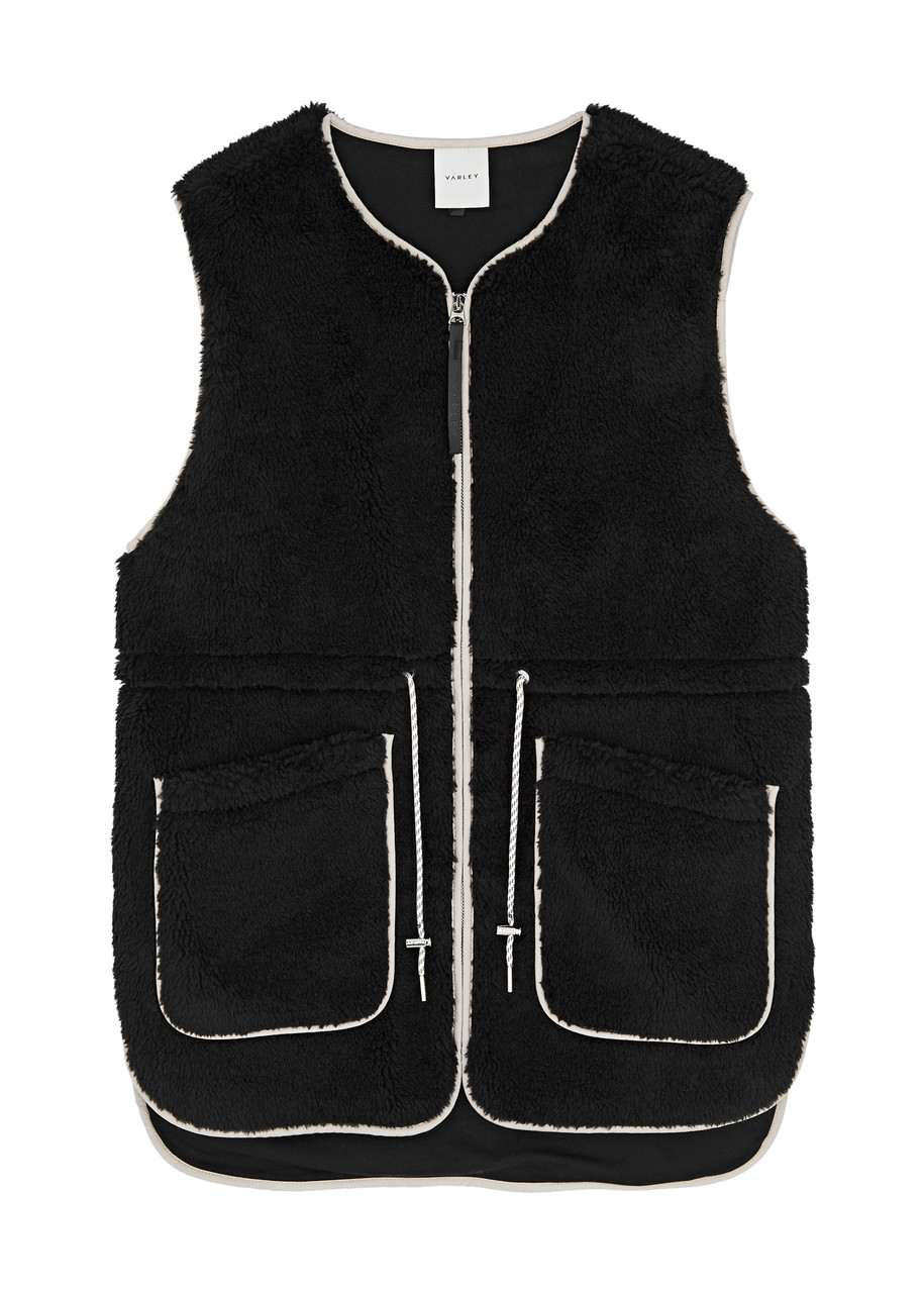 Varley Kestrel Fleece Gilet, Gilets, Black, Large, Cotton - L L
