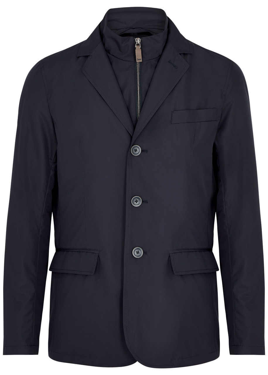 Herno Layered Shell Blazer - Navy