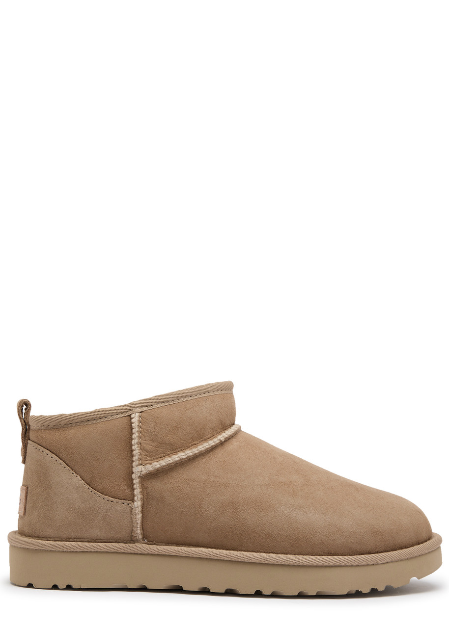 UGG Classic Women's Designer Ultra Mini Sand Suede Ankle Boots - IT