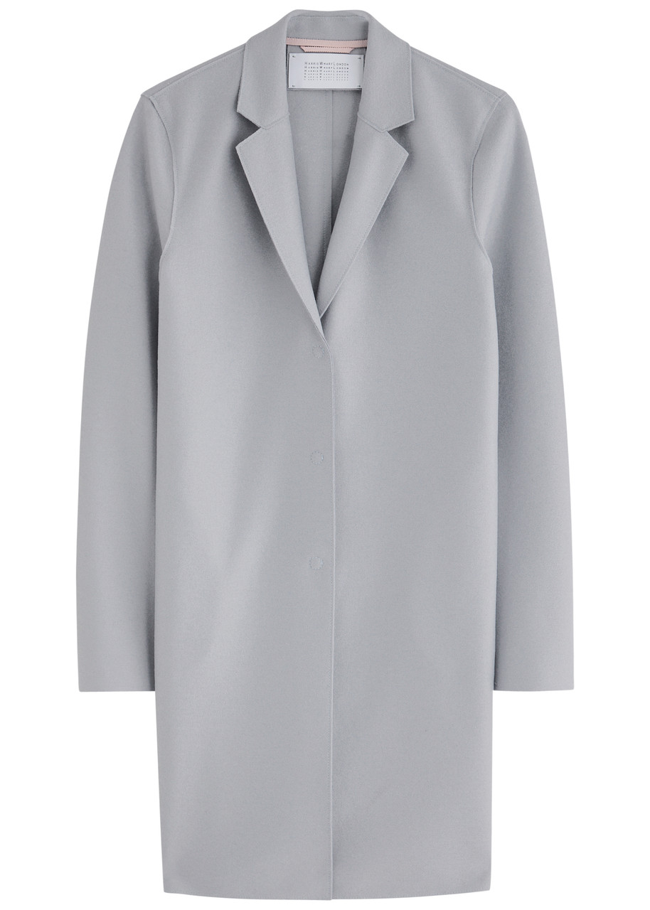 Harris Wharf London Cocoon Wool Coat - Mid Grey - IT S