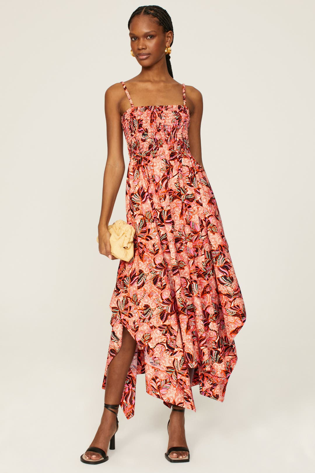 A.l.c. Adriana Dress Orange-multicolored-print