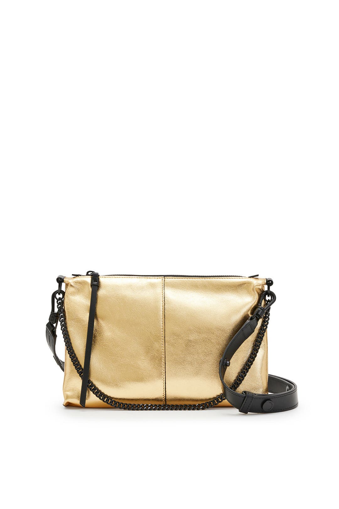 AllSaints Eve Crossbody Bag Gold