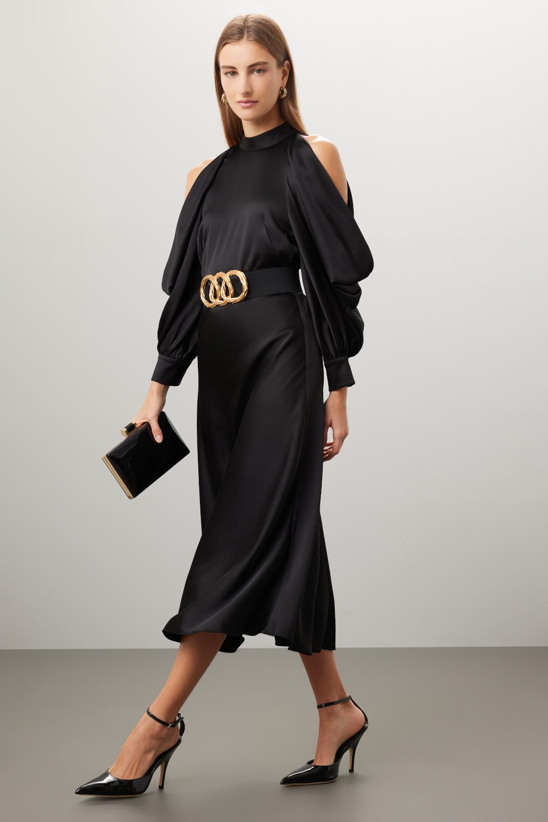 Arias NEW York Halter Neck Dress Black