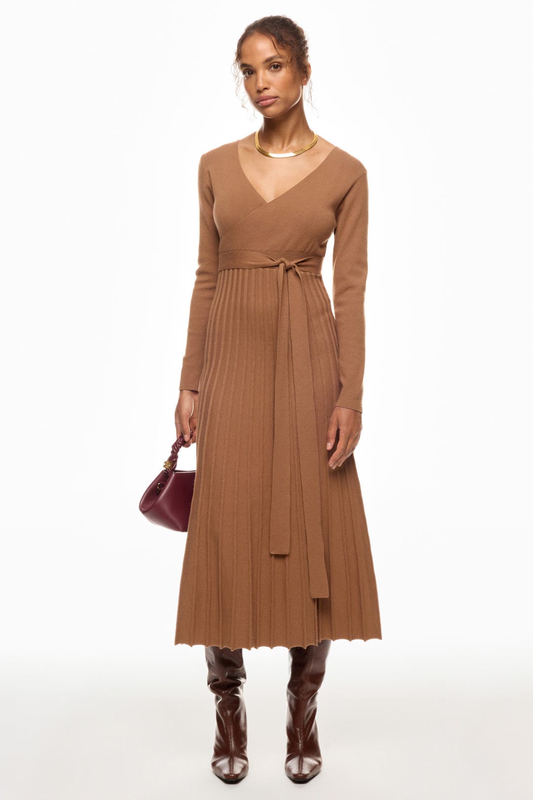 Area Stars Riley Knit Dress Brown