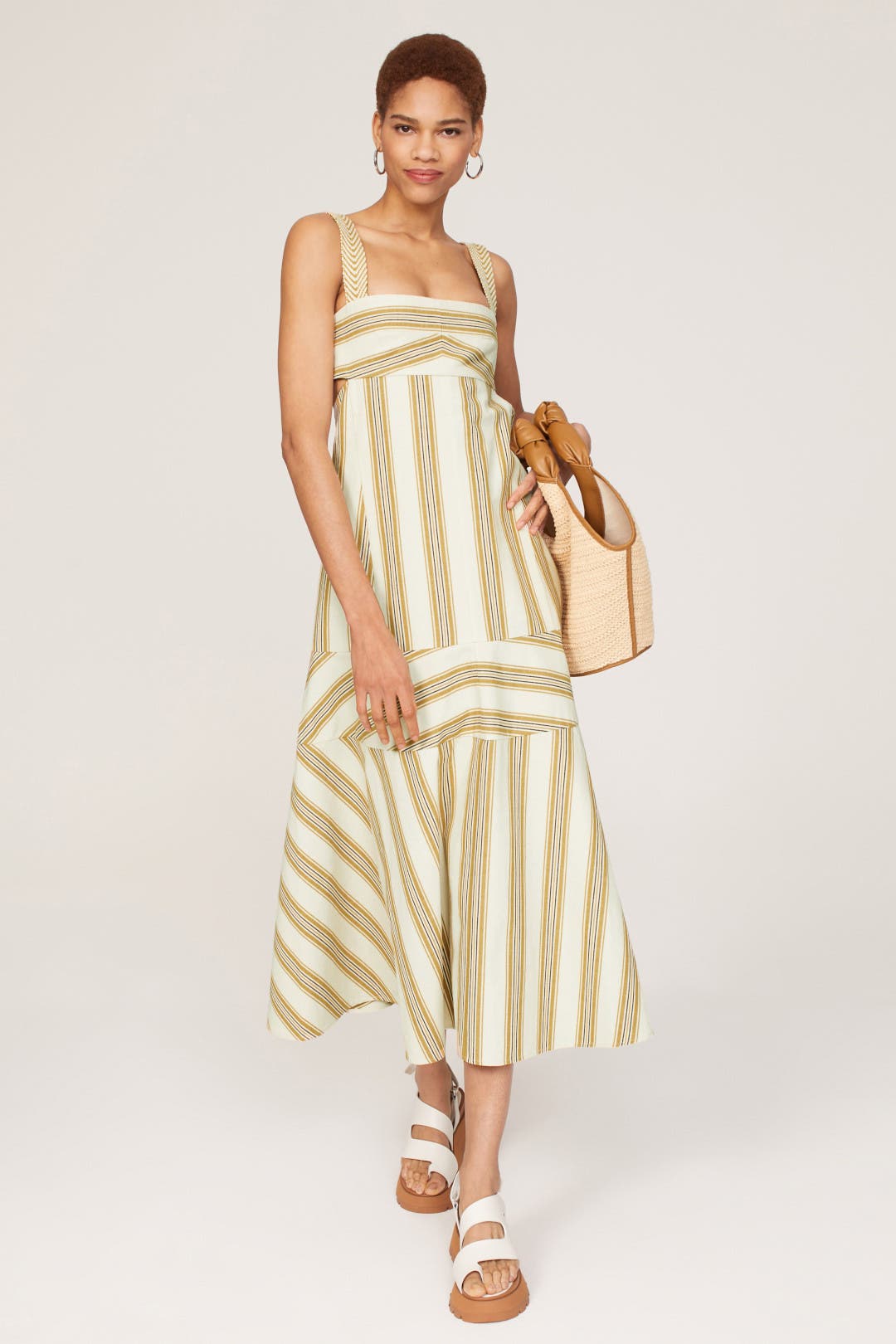 Alexis Mercier Dress Cream-yellow-print