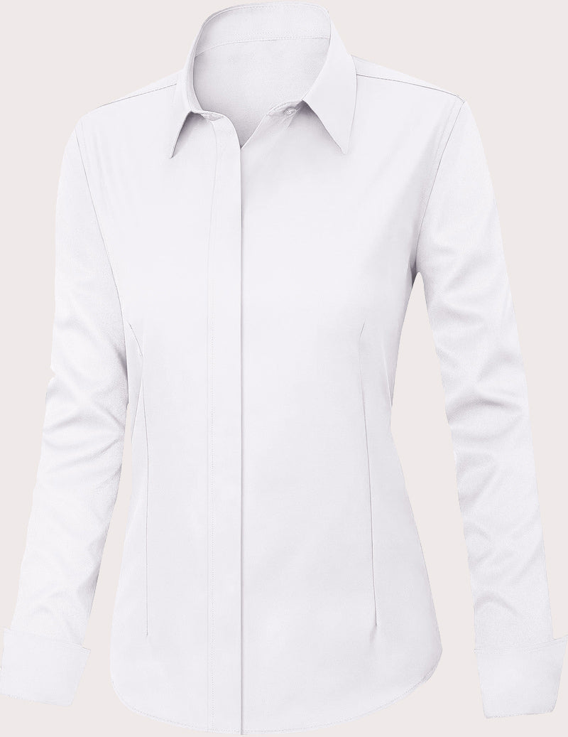Zeagoo Women's Button Down Shirts Classic Fit Dress Shirt