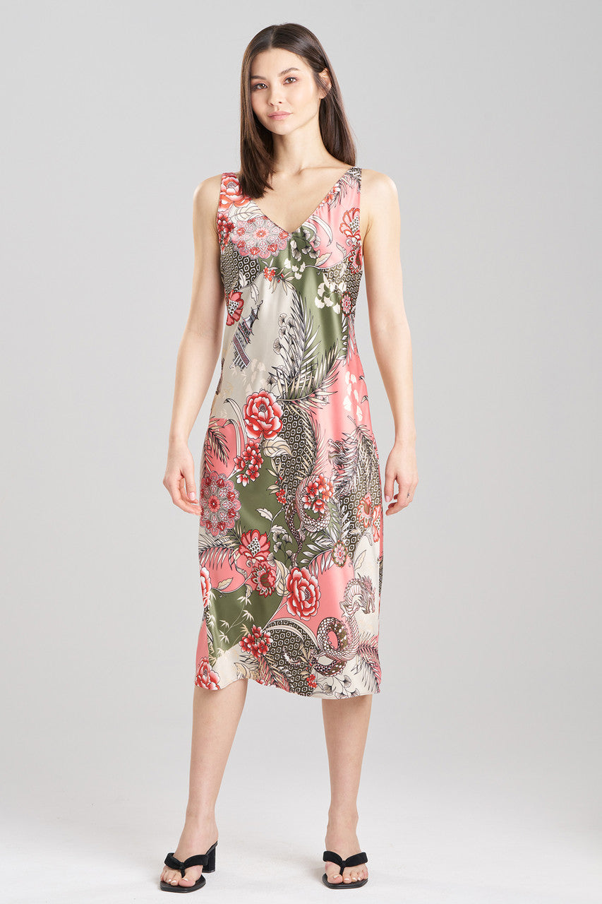 Andalusia Satin Slip Dress