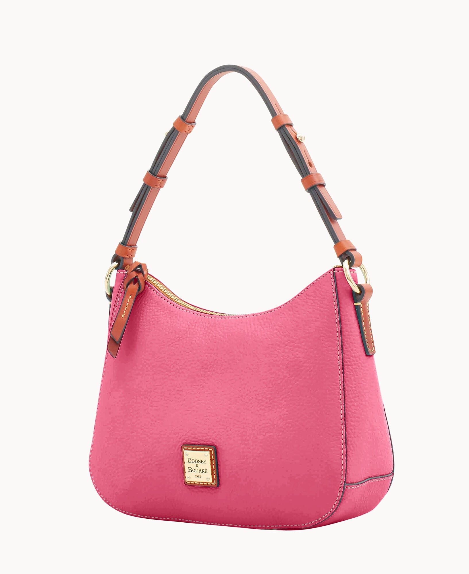 Dooney & Bourke Women's Pebble Grain Small Kiley Hobo Shoulder Bag in Hot Pink