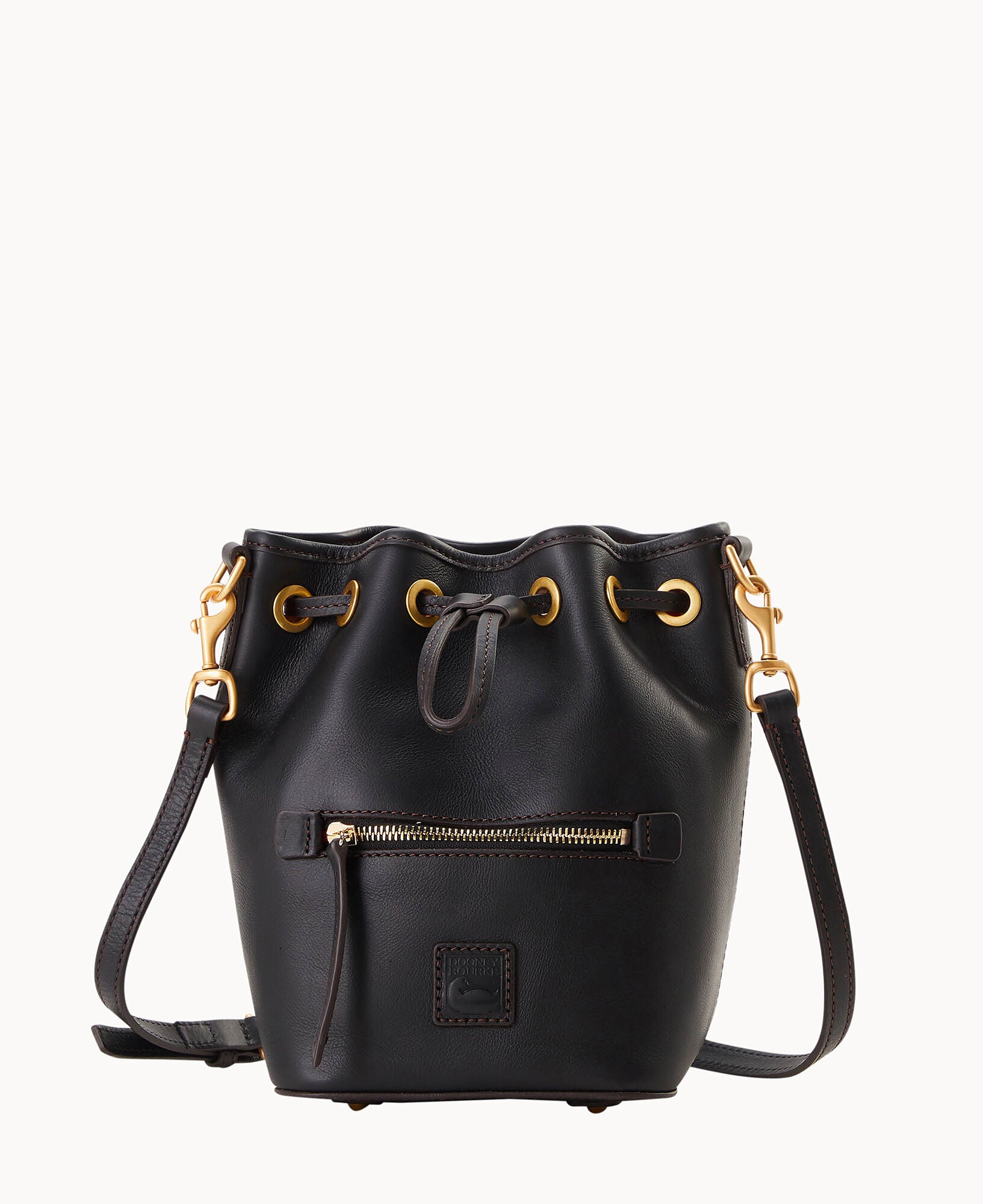 Dooney & Bourke Women's Florentine Small Drawstring Crossbody Bag in Black Black