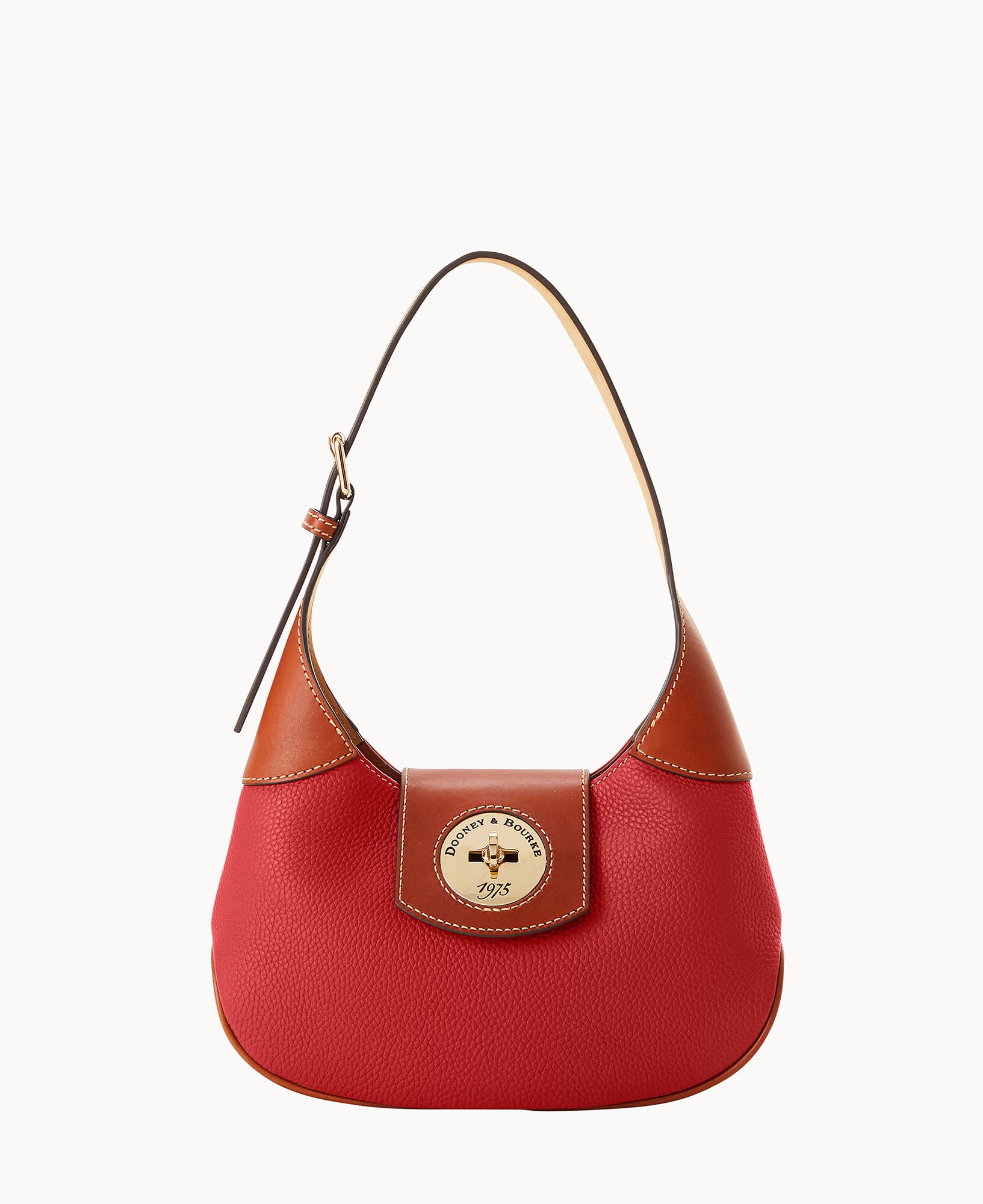 Dooney & Bourke Women's Pebble Turnlock Hobo Bag in Red