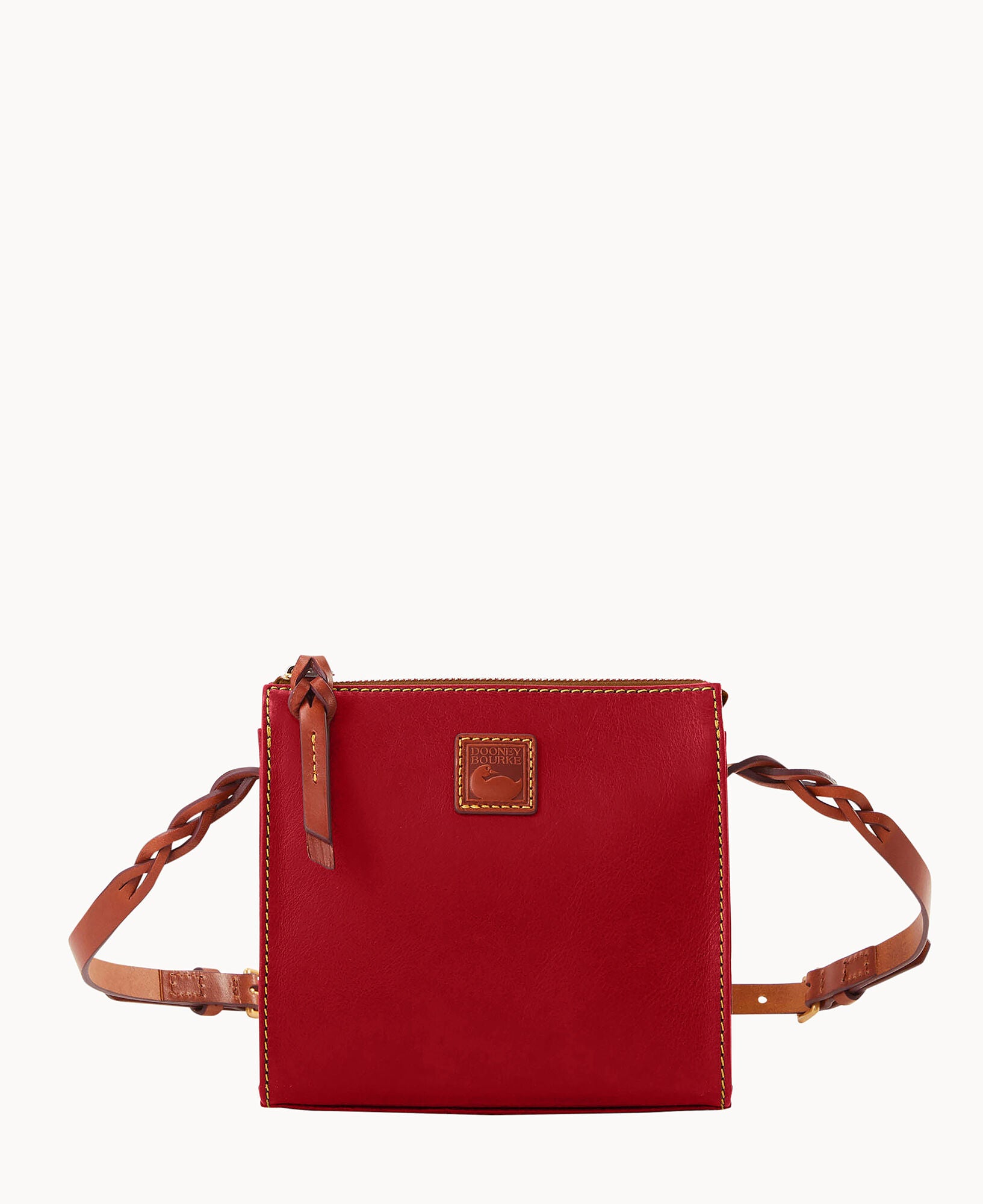 Dooney & Bourke Women's Florentine North South Jamie Crossbody Bag in Red Tan