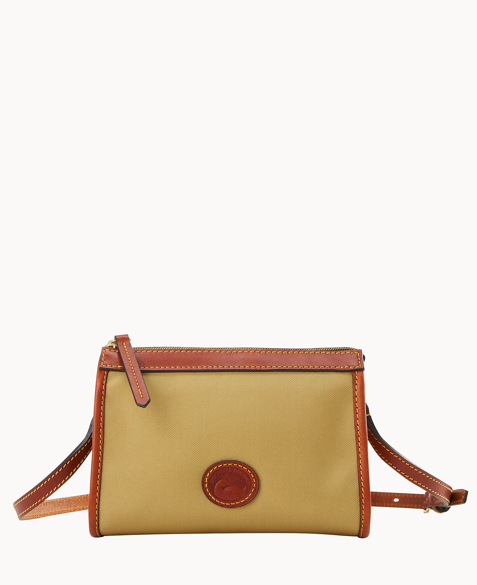 Dooney & Bourke Women's Nylon Small East West Crossbody Tote Bag in Khaki