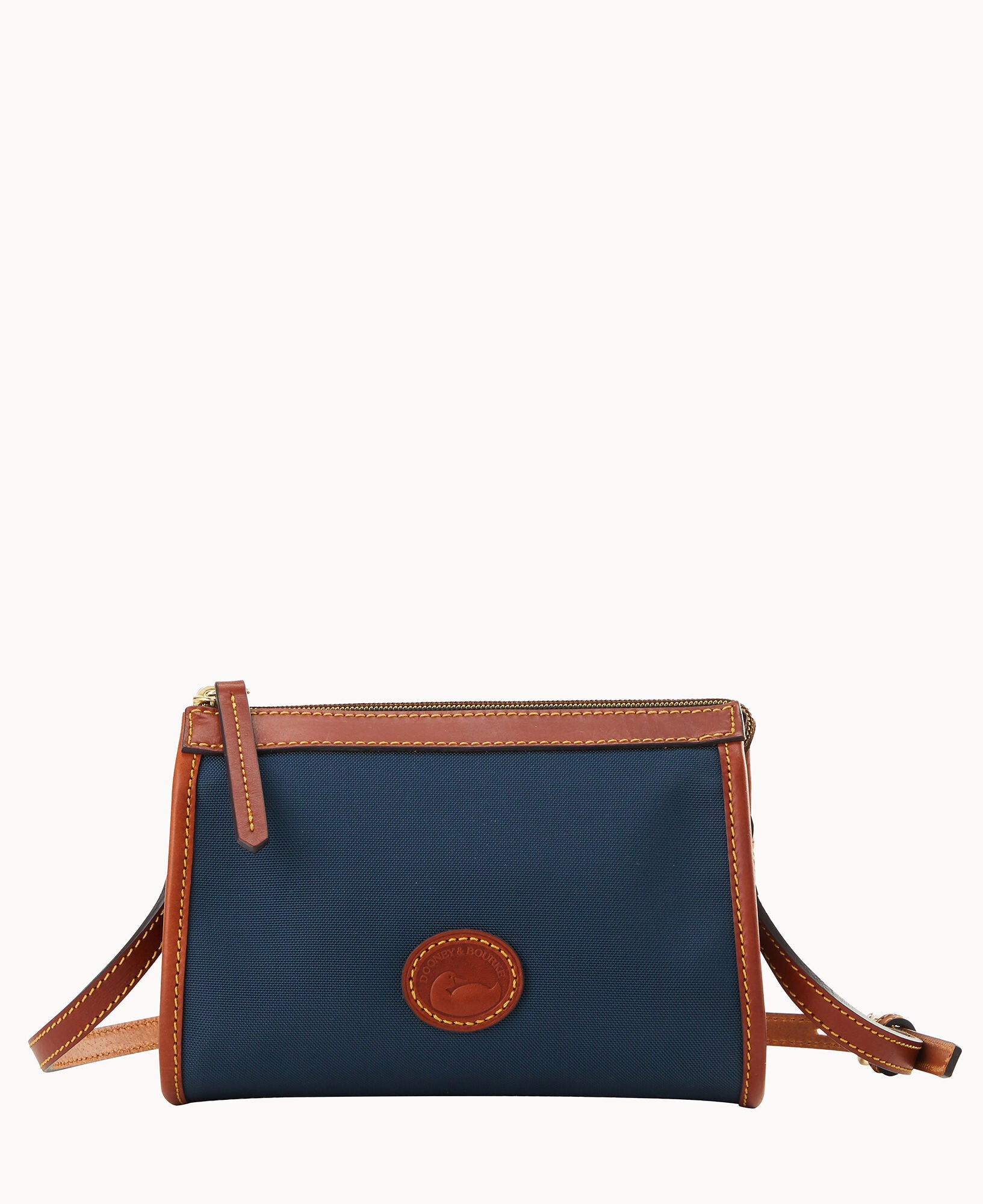 Dooney & Bourke Women's Nylon Small East West Crossbody Tote Bag in Navy