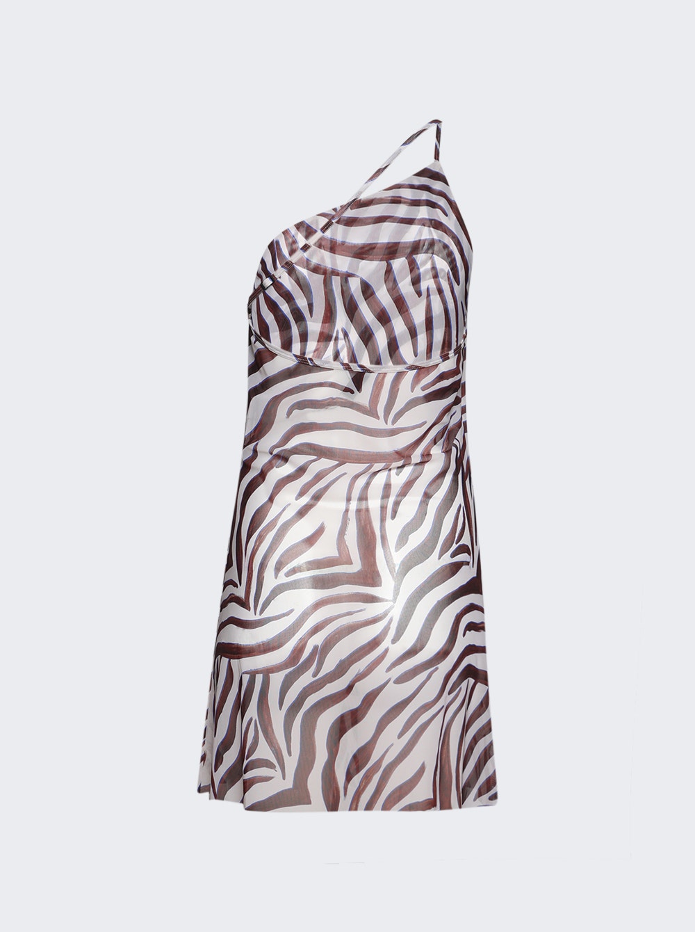 Amelia Mini Dress Zebra Mesh