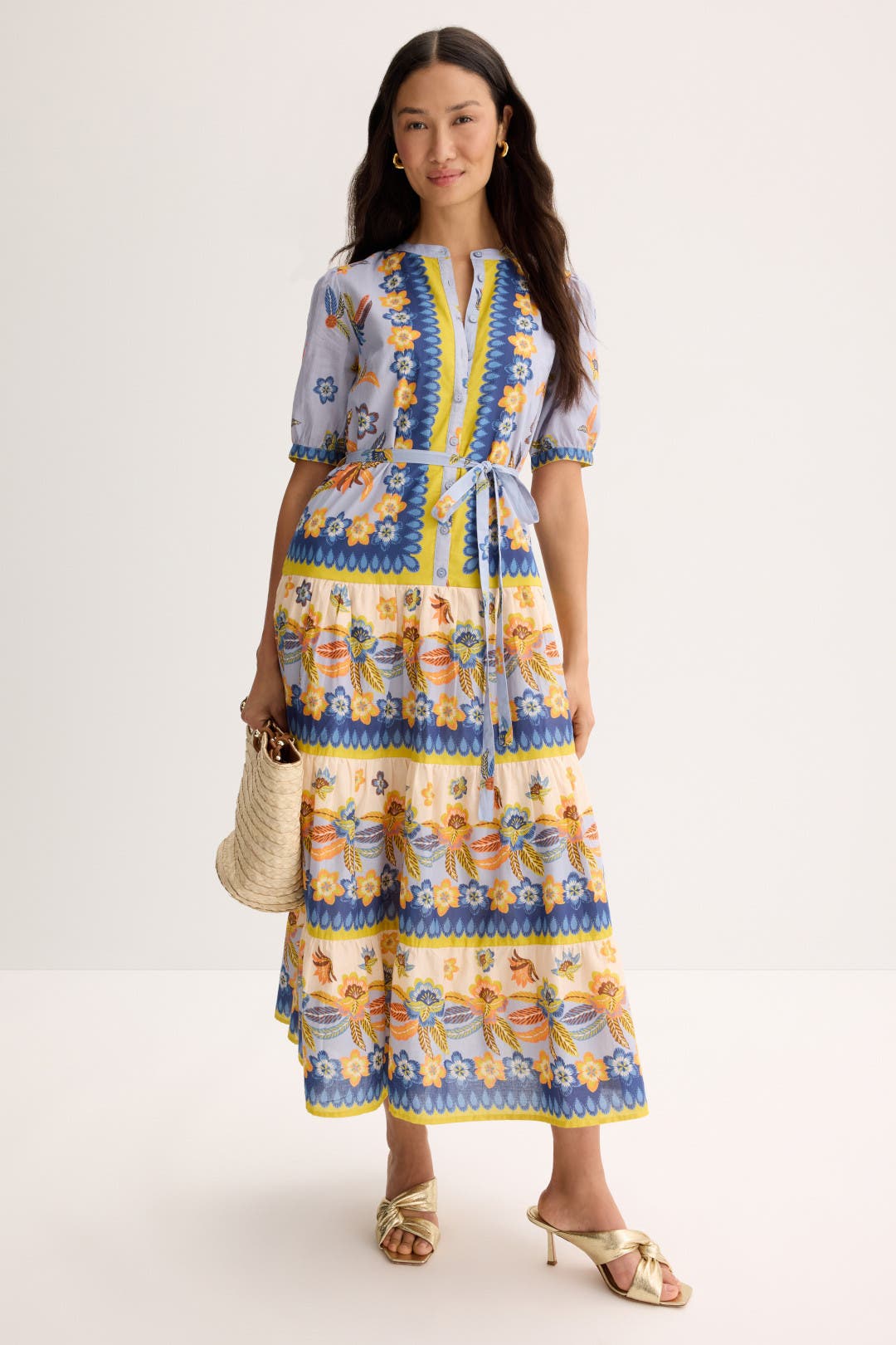 Banjanan Saylor Dress Blue-yellow-print