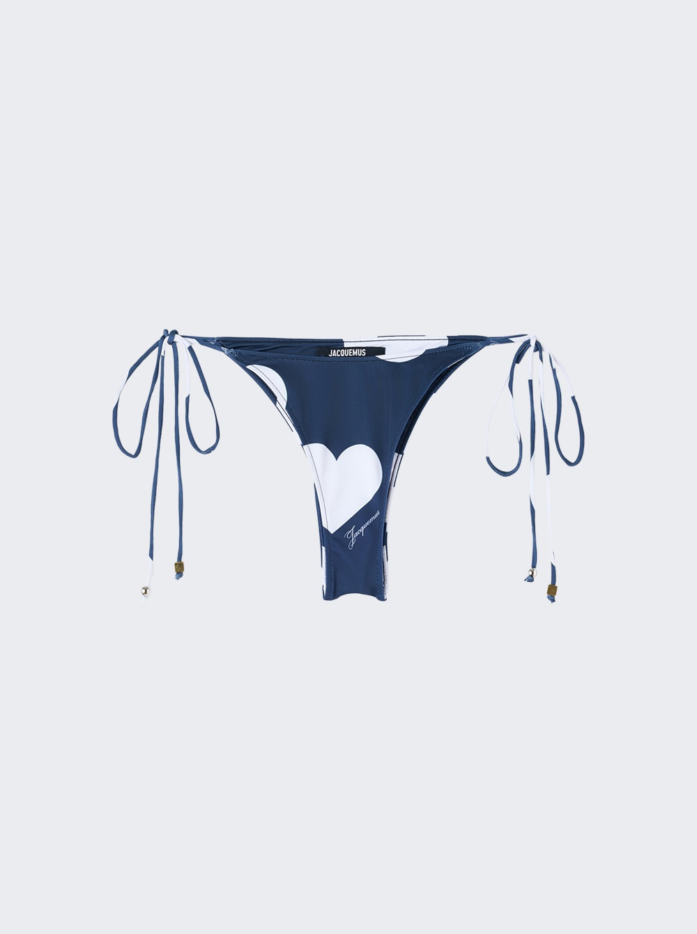 The Triangle Bikini Bottom Navy Heart Dots