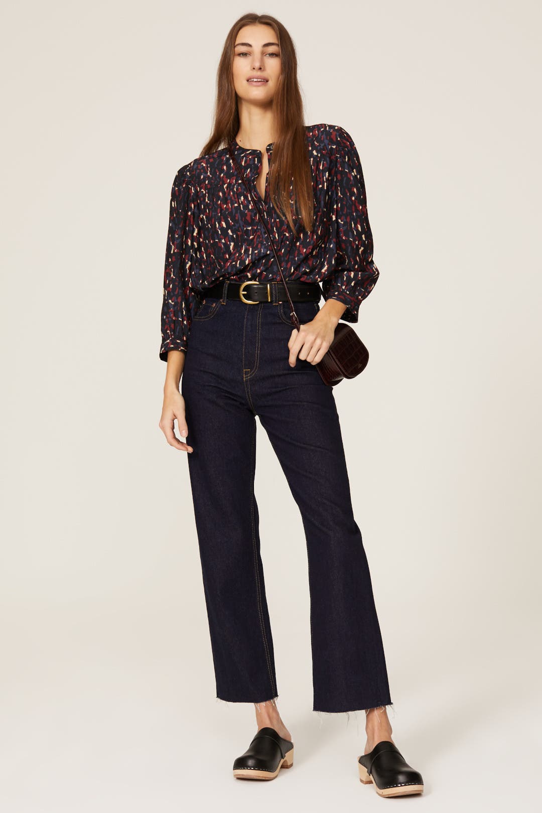 ba&sh Paesie Blouse Blue-multicolored-print