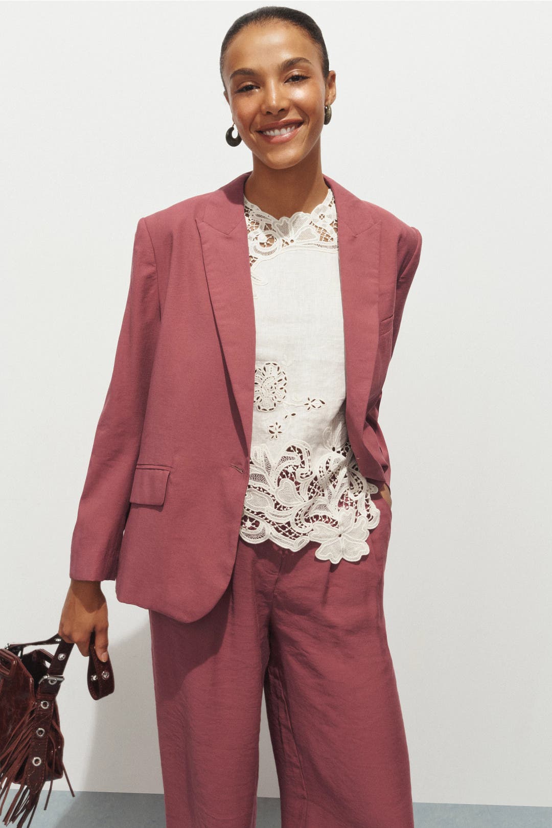 ba&sh Delana Blazer Pink