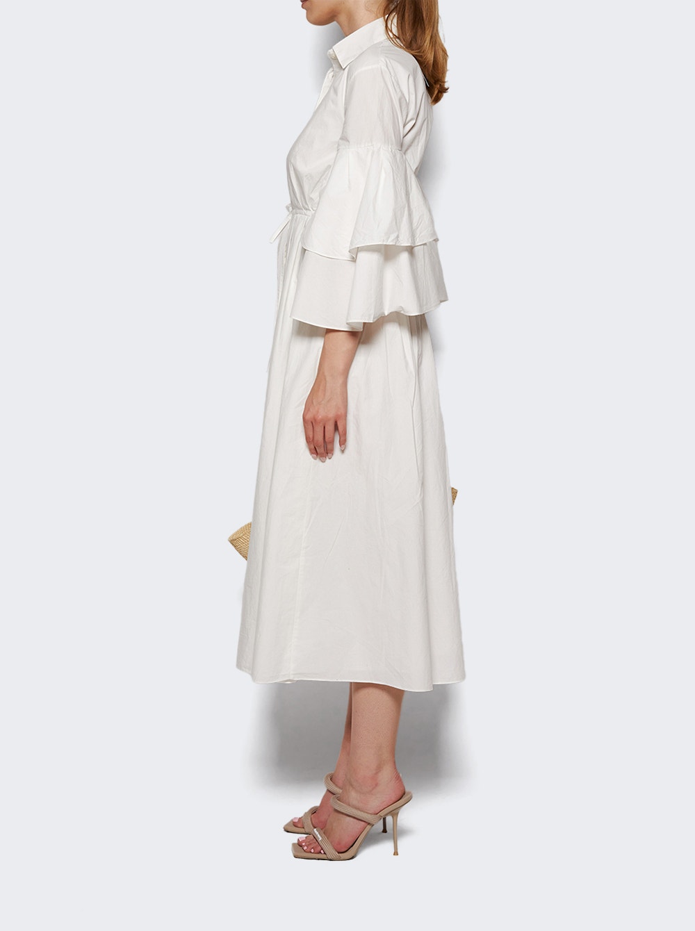 Fiesta Shirt Dress White