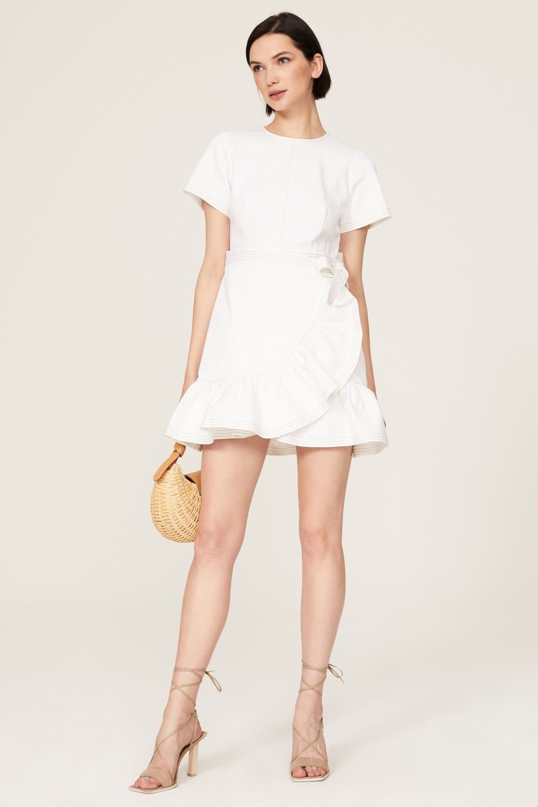 Cinq Sept Josi Denim Dress White