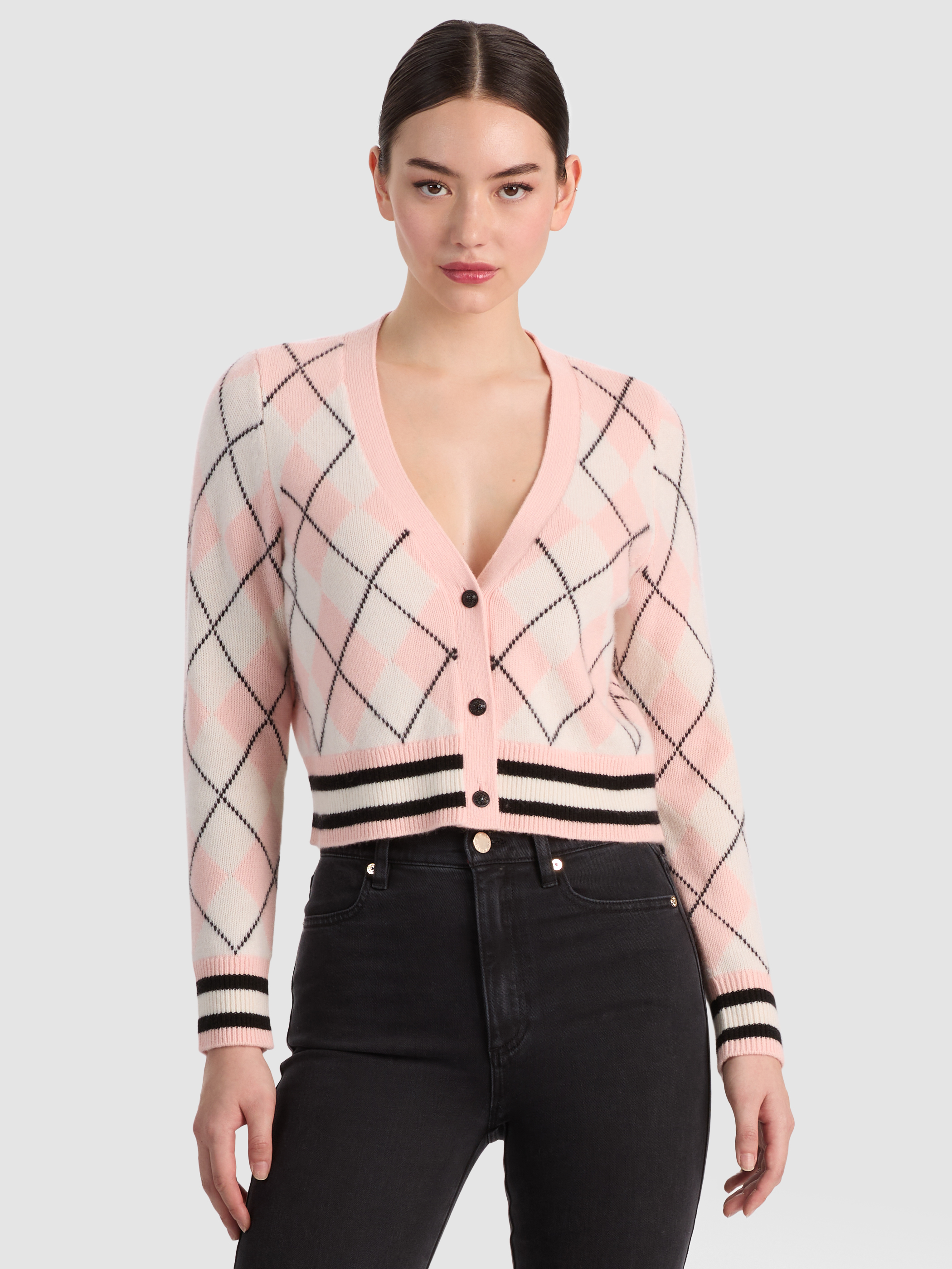 alice + olivia GRACE CASHMERE CARDIGAN